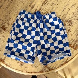 Freely World Checkerboard Shorts • Size 5Y / 5T • Blue & White